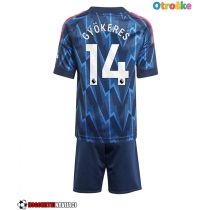 Otroške Nogometnih dresov Arsenal Viktor Gyokeres #14 Gostujoči 2025-26 Kratki rokavi (+ hlače)